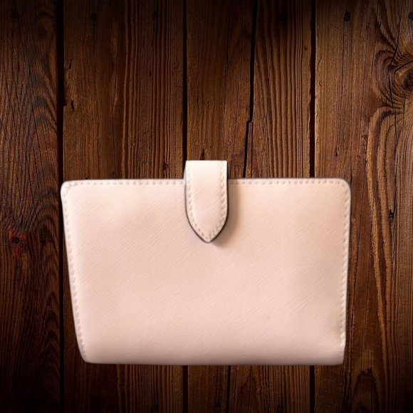 Kate Spade Blush Pink Saffiano Leather Wallet Zip Around Bifold Card Holder - Picture 3 of 3